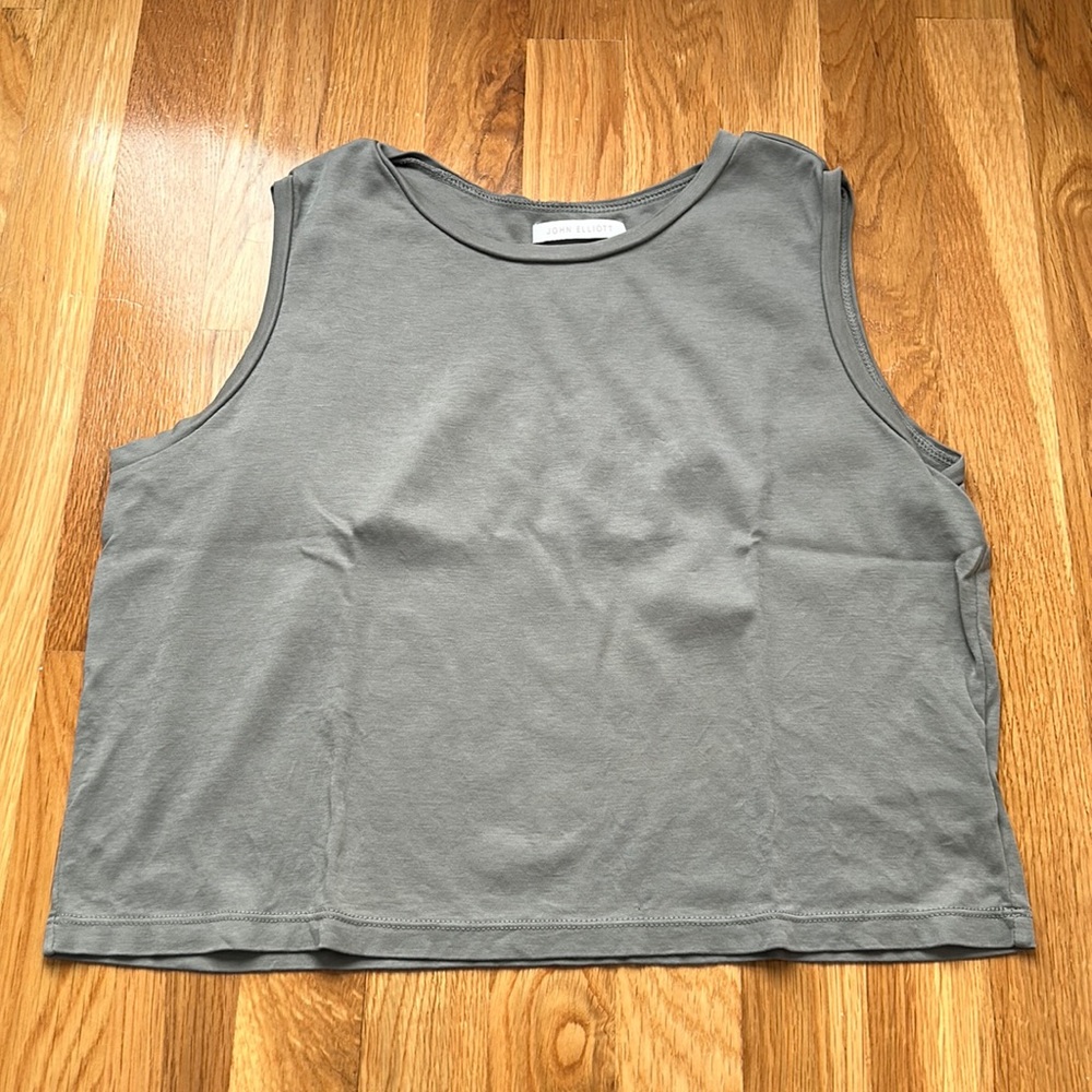 John Elliot Sleeveless Crop Top - Grey